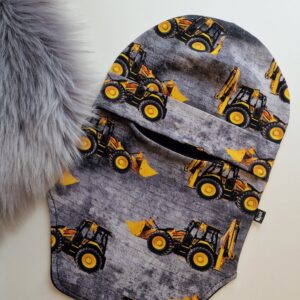 Tuukrimüts Kollased kopad hallil