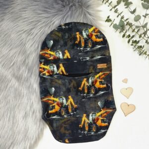 Tuukrimüts Kollased kopad mustal
