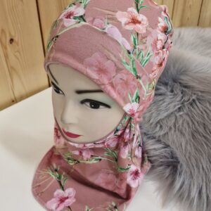 Tuukrimüts Lilleoksad vanaroosal taustal, topeltpuuvillane, suurus 50