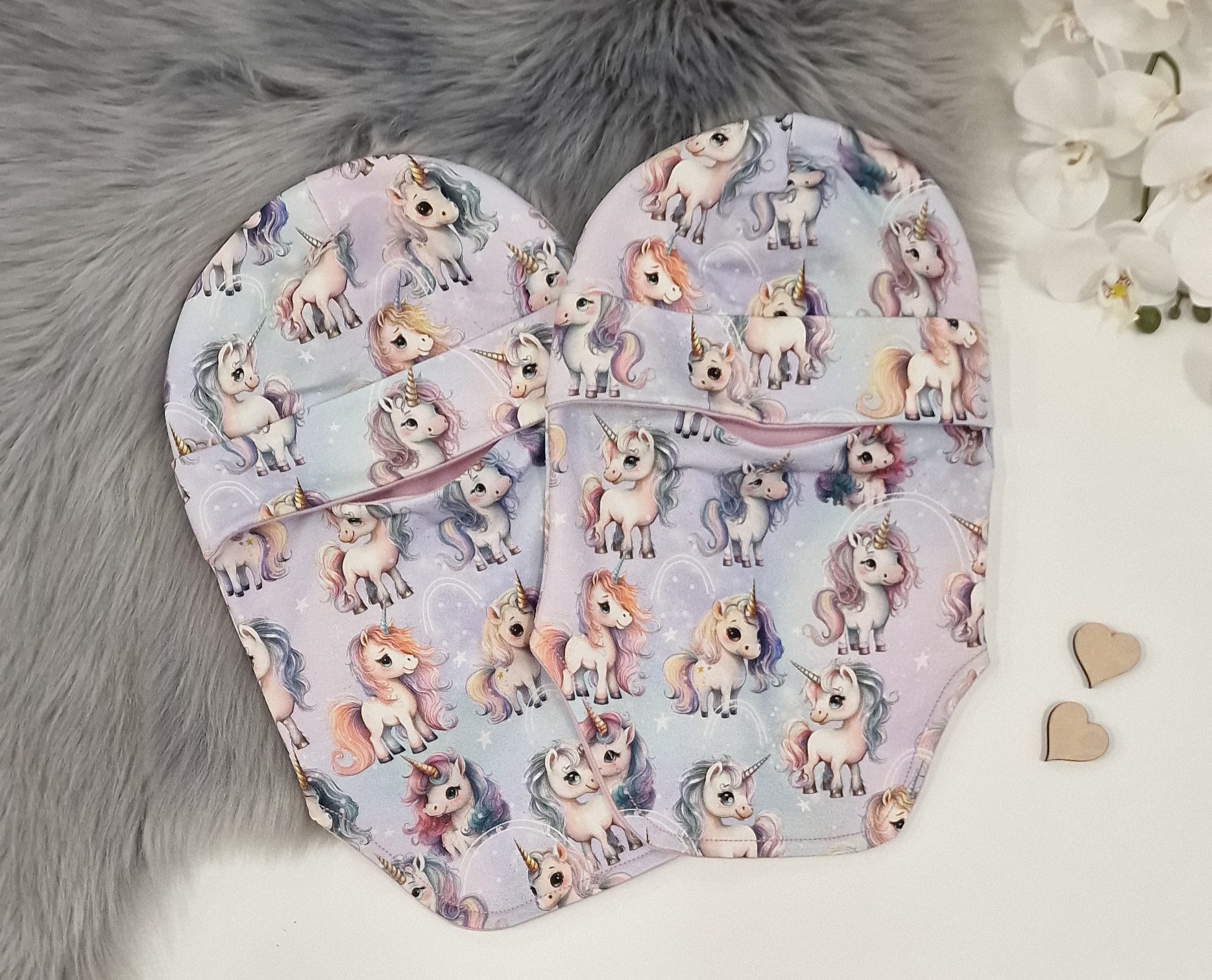 Talve tuukrimüts Ükssarvikud helelilla-roosa 2 Talve tuukrimüts Ükssarvikud helelilla-roosa - Image 2