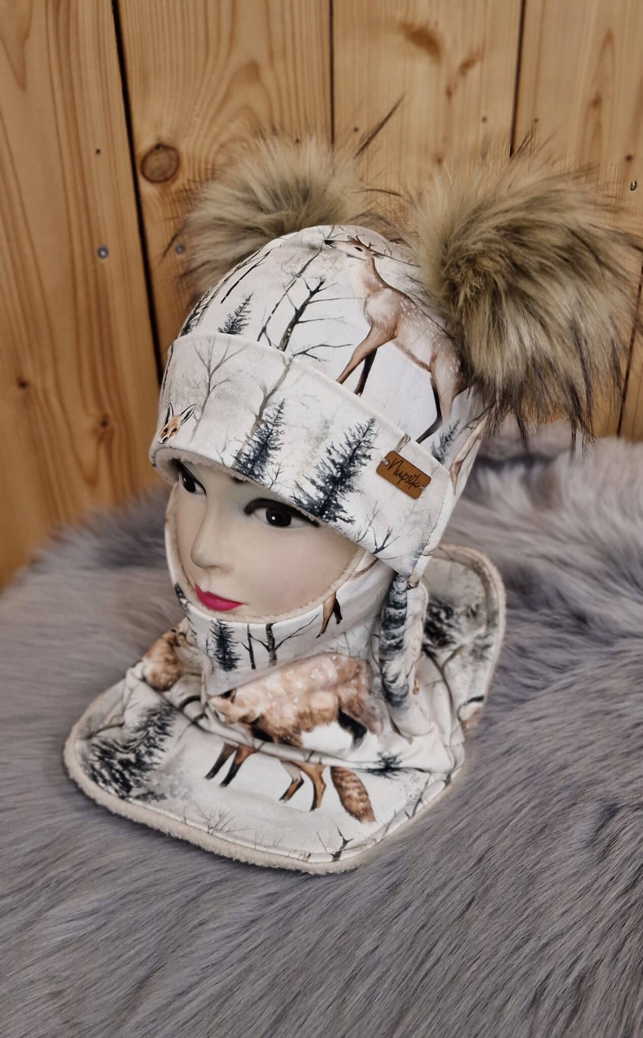 Talve tuukrimüts Metsaloomad talvises metsas 3 Talve tuukrimüts Metsaloomad talvises metsas - Image 3