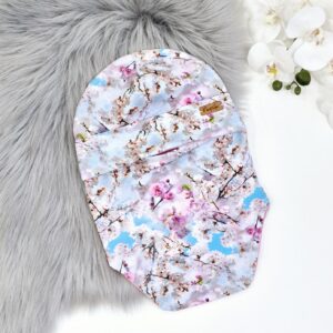 Tuukrimüts Kirsiõied valge-heleroosa-helesinine